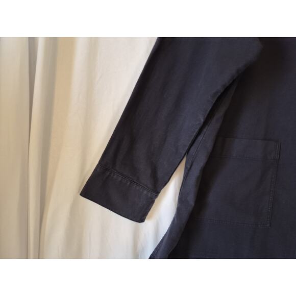 New w/Tags Eileen Fisher Womens Navy Ocean Stand Clear Jacket Large RT $228 - Picture 4 of 11